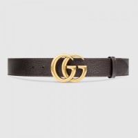 Gucci Leather belt with Double G buckle brown 406831 Gucci Leather belt with Double G buckle brown 406831