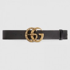 Gucci Leather belt with Double G buckle with snake black 458949 Gucci Leather belt with Double G buckle with snake black 458949
