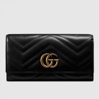 Gucci GG Marmont continental wallet black Gucci GG Marmont continental wallet black