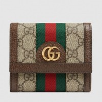 Gucci Ophidia GG Card Case 523155 Brown GG Supreme Gucci Ophidia GG Card Case 523155 Brown GG Supreme