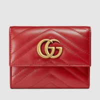 Gucci Red GG Marmont Matelasse Wallet Gucci Red GG Marmont Matelasse Wallet