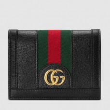 Gucci Web Ophidia Card Case Wallet 523155 Leather Black 2019 Gucci Web Ophidia Card Case Wallet 523155 Leather Black 2019