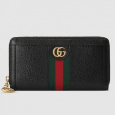 Gucci Web Ophidia Zip Around Wallet 523154 Leather Black Gucci Web Ophidia Zip Around Wallet 523154 Leather Black