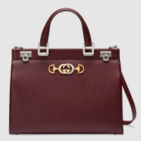 Gucci Zumi Grainy Leather Medium Top Handle Bag 564714 Burgundy 2019 Gucci Zumi Grainy Leather Medium Top Handle Bag 564714 Burgundy 2019