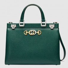 Gucci Zumi Grainy Leather Medium Top Handle Bag 564714 Green 2019 Gucci Zumi Grainy Leather Medium Top Handle Bag 564714 Green 2019
