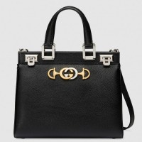 Gucci Zumi Grainy Leather Small Top Handle Bag 569712 Black 2019 Gucci Zumi Grainy Leather Small Top Handle Bag 569712 Black 2019
