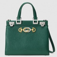Gucci Zumi Grainy Leather Small Top Handle Bag 569712 Green 2019 Gucci Zumi Grainy Leather Small Top Handle Bag 569712 Green 2019