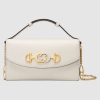 Gucci Zumi Smooth Leather Mini Shoulder Bag 564718 White 2019 Gucci Zumi Smooth Leather Mini Shoulder Bag 564718 White 2019