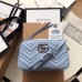Gucci Pastel Blue GG Marmont Small Camera Shoulder Bag Gucci Pastel Blue GG Marmont Small Camera Shoulder Bag