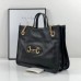 Gucci 1955 Horsebit medium tote bag in Black shiny leather Gucci 1955 Horsebit medium tote bag in Black shiny leather