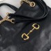 Gucci 1955 Horsebit medium tote bag in Black shiny leather Gucci 1955 Horsebit medium tote bag in Black shiny leather