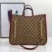 Gucci 623695 Gucci 1955 Horsebit large tote bag in Original GG canvas With Red Leather