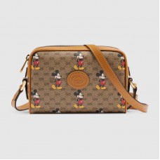 Gucci 602536 Disney x Gucci shoulder bag in Beige/ebony mini GG Supreme canvas Gucci 602536 Disney x Gucci shoulder bag in Beige/ebony mini GG Supreme canvas