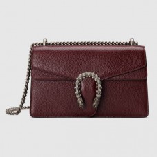 Gucci Bordeaux Dionysus Small Leather Shoulder Bag Gucci Bordeaux Dionysus Small Leather Shoulder Bag