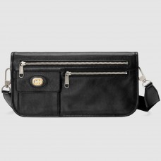 Gucci Medium Messenger Bag In Black Soft Leather Gucci Medium Messenger Bag In Black Soft Leather