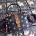 Gucci Black Sylvie Bee Star Mini Leather Bag Gucci Black Sylvie Bee Star Mini Leather Bag
