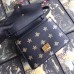 Gucci Black Sylvie Bee Star Mini Leather Bag Gucci Black Sylvie Bee Star Mini Leather Bag