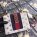 Gucci White Sylvie Bee Star Mini Leather Bag Gucci White Sylvie Bee Star Mini Leather Bag