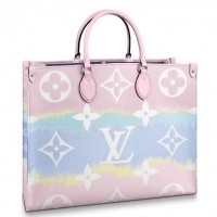 Louis Vuitton M45119 LV Escale Onthego GM tote bag Pastel Pink Monogram Canvas Louis Vuitton M45119 LV Escale Onthego GM tote bag Pastel Pink Monogram Canvas