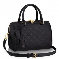 Louis Vuitton Speedy Bandouliere 30 Noir Monogram Empreinte Leather Louis Vuitton Speedy Bandouliere 30 Noir Monogram Empreinte Leather