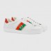 Gucci Men's White Ace Sneakers With Web Interlocking G Gucci Men's White Ace Sneakers With Web Interlocking G