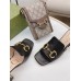 Gucci Black Slide Sandals 75mm With Horsebit Gucci Black Slide Sandals 75mm With Horsebit
