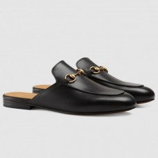 Gucci Princetown Slippers In Black Leather Gucci Princetown Slippers In Black Leather