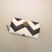 Gucci Black/White GG Marmont Zip Around Wallet Gucci Black/White GG Marmont Zip Around Wallet