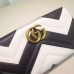 Gucci Black/White GG Marmont Zip Around Wallet Gucci Black/White GG Marmont Zip Around Wallet