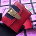 Gucci Sylvie Flap Wallet In Red Leather Gucci Sylvie Flap Wallet In Red Leather