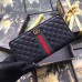 Gucci Zip Around Wallet In Black Quilted Leather Gucci Zip Around Wallet In Black Quilted Leather