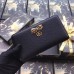 Gucci Black Leather Zip Around Wallet With Bow Gucci Black Leather Zip Around Wallet With Bow