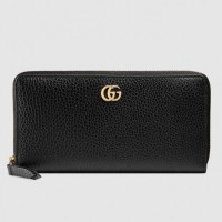 Gucci 456117 GG Marmont leather zip around wallet Black Gucci 456117 GG Marmont leather zip around wallet Black
