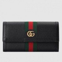 Gucci Black Leather Ophidia Continental Wallet Gucci Black Leather Ophidia Continental Wallet