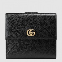 Gucci French Flap Wallet In Black Leather Gucci French Flap Wallet In Black Leather
