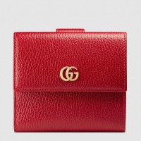 Gucci French Flap Wallet In Red Leather Gucci French Flap Wallet In Red Leather
