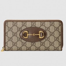 Gucci Horsebit 1955 Brown Zip Around Wallet