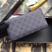 Gucci Zip Around Wallet In Black Kingsnake Print GG Supreme Gucci Zip Around Wallet In Black Kingsnake Print GG Supreme