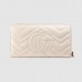 Gucci White GG Marmont Zip Around Wallet Gucci White GG Marmont Zip Around Wallet