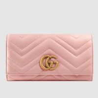 Gucci Light Pink GG Marmont Continental Wallet Gucci Light Pink GG Marmont Continental Wallet