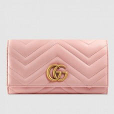 Gucci Light Pink GG Marmont Continental Wallet Gucci Light Pink GG Marmont Continental Wallet