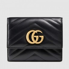 Gucci Black GG Marmont Matelasse Wallet Gucci Black GG Marmont Matelasse Wallet