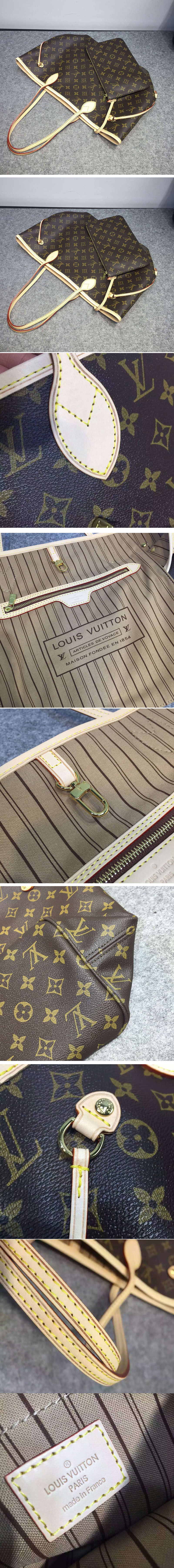 Replica Louis Vuitton M41360 Neverfull GM Monogram Canvas Bags