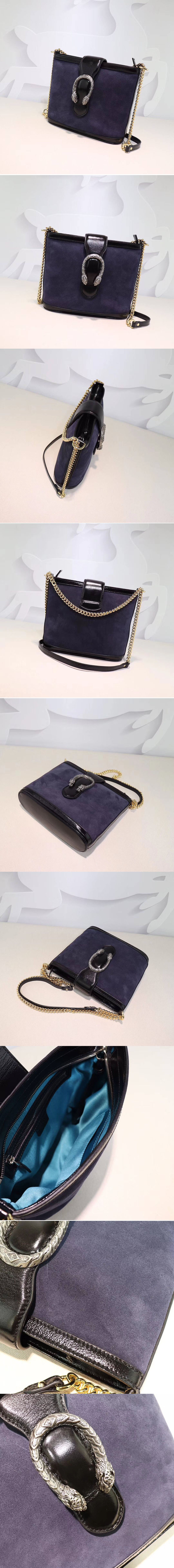 Replica Gucci 499622 Dionysus medium bucket bags Blue