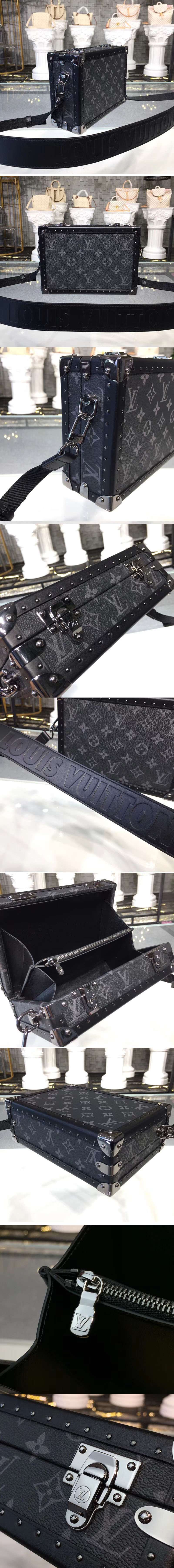 Replica Louis Vuitton M20101 LV Shoulder Case Monogram Eclipse Canvas