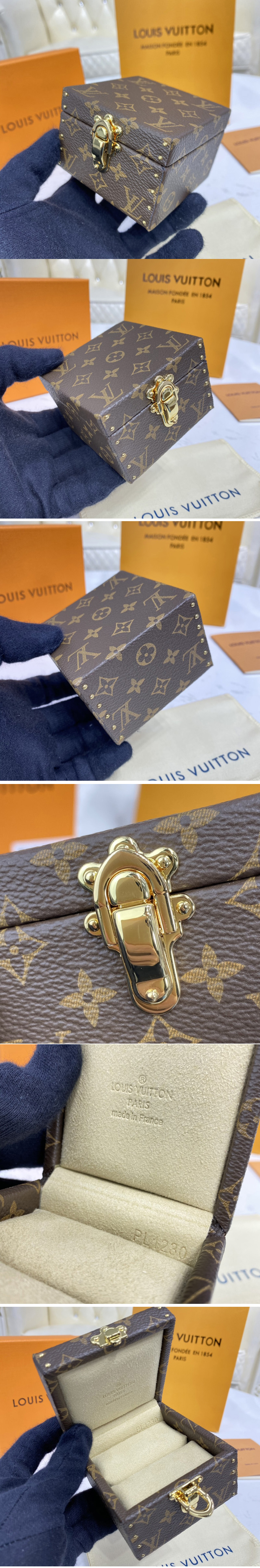 Replica Louis Vuitton M21010 LV Ecrin Declaration in Monogram canvas With Beige