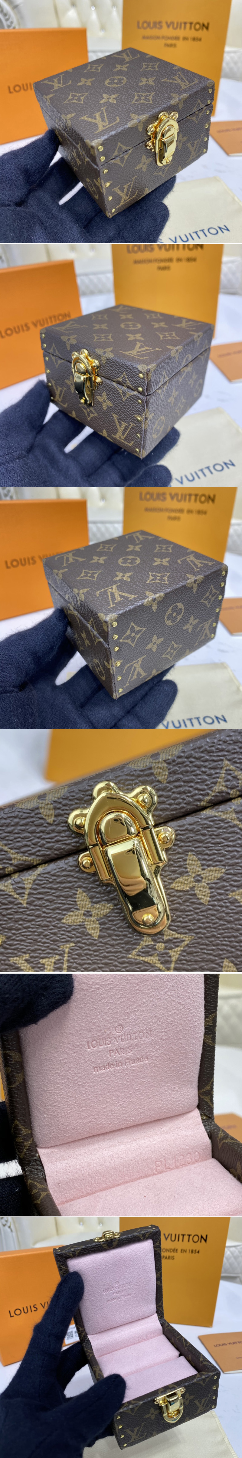 Replica Louis Vuitton M21010 LV Ecrin Declaration in Monogram canvas With Pink