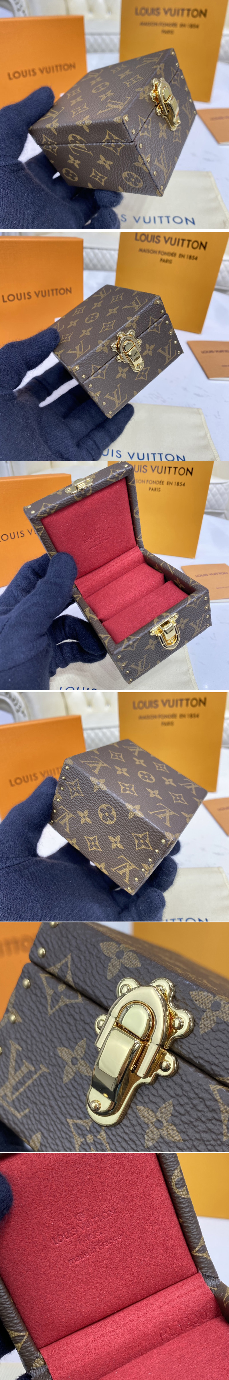 Replica Louis Vuitton M21010 LV Ecrin Declaration in Monogram canvas With Red