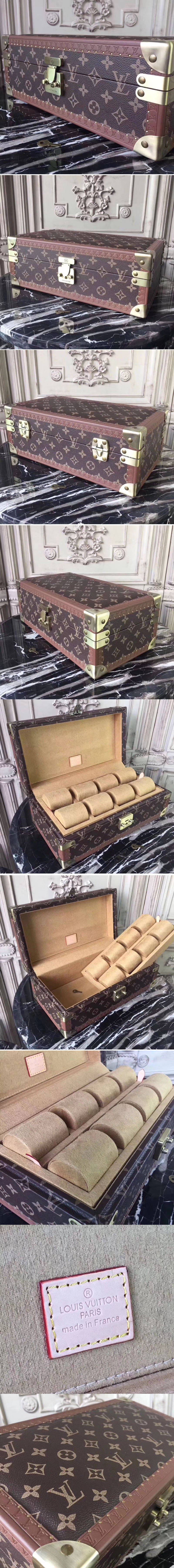 Replica Louis Vuitton M21286 LV Monogram Canvas 8 Watch Case