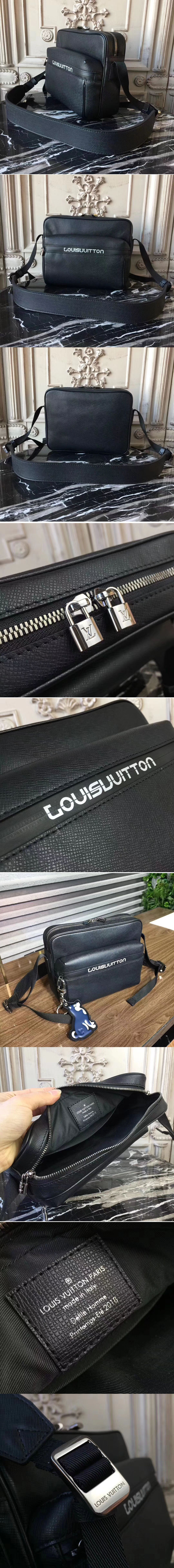 Replica Louis Vuitton M31003 Messenger PM Taiga Leather Bags